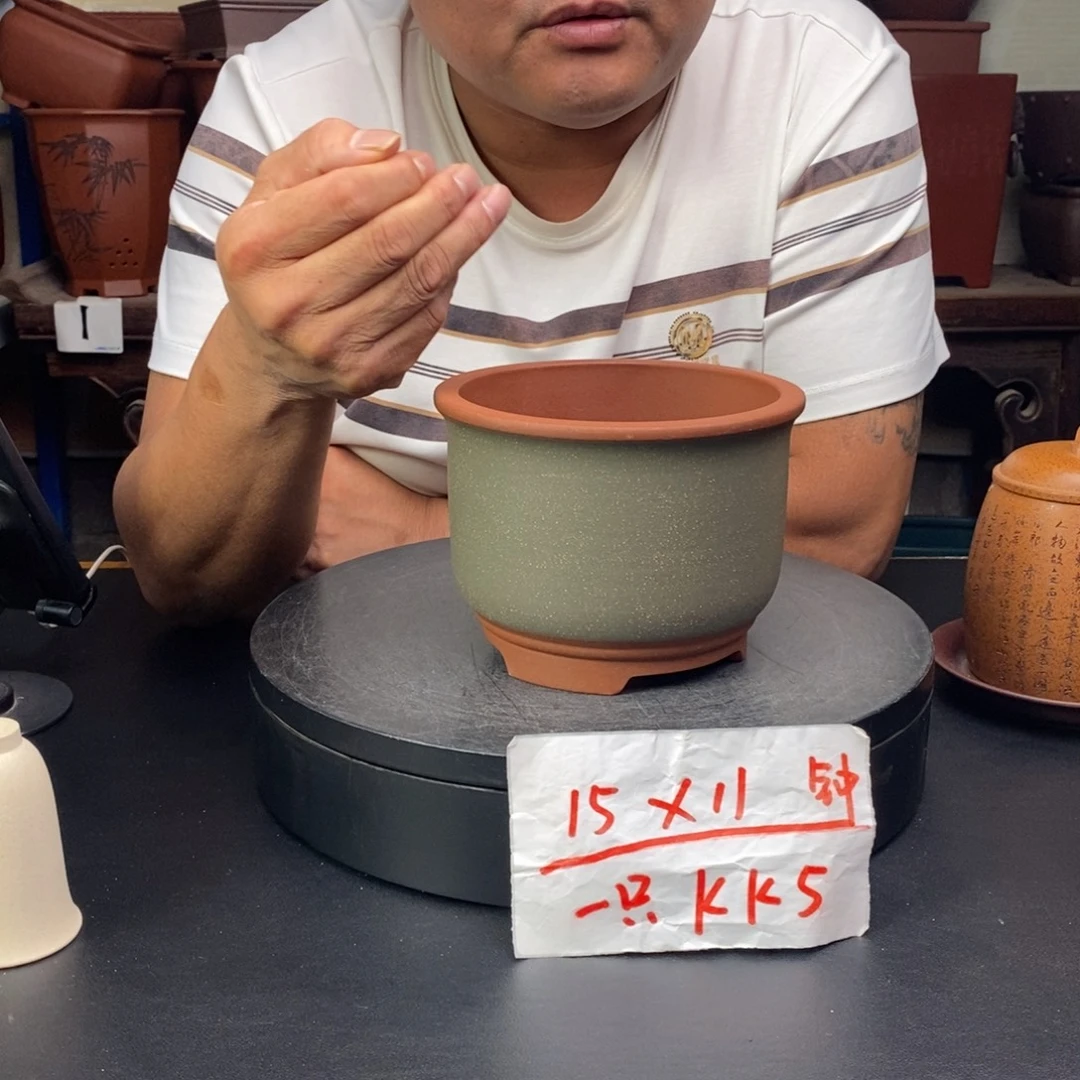 紫砂花盆货号一只K5