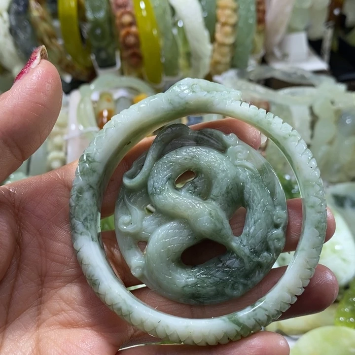 未镶嵌岫玉岫玉手镯58