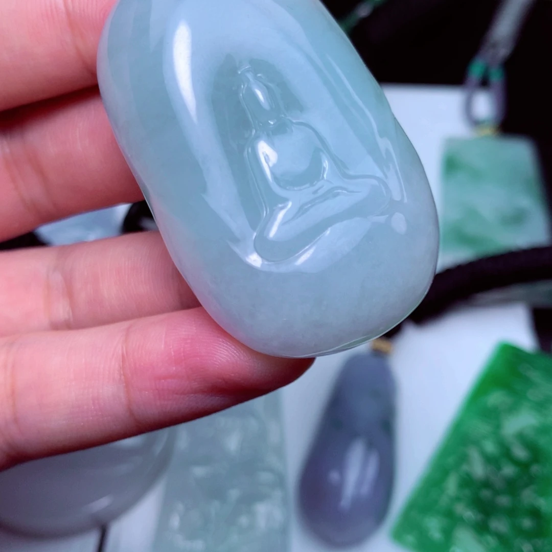 颈饰未镶嵌翡翠天然A货翡翠