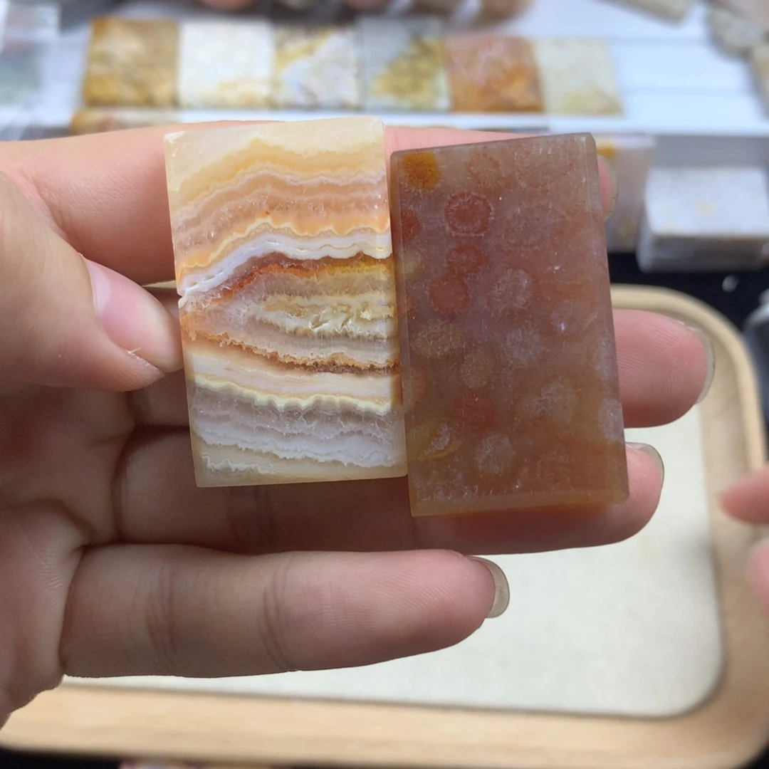 黑***刺硅化珊瑚（珊瑚玉）未镶嵌笔搁