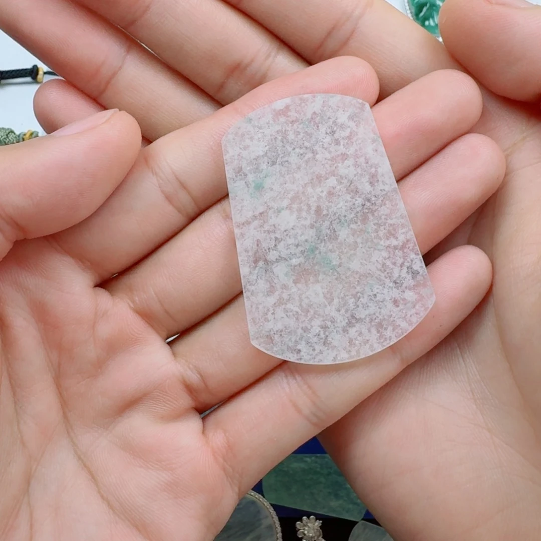 未镶嵌定制翡翠未*天然缅甸A货翡翠无事牌