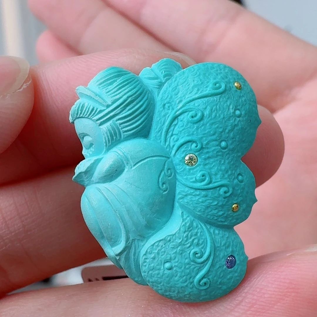 未镶嵌绿松石珠宝奇石