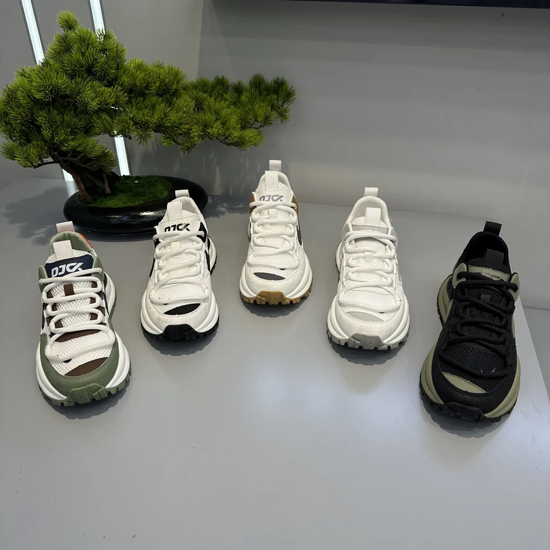 68-558夏季新款男士休闲鞋时尚百搭低帮软底透气舒适运动老爹鞋