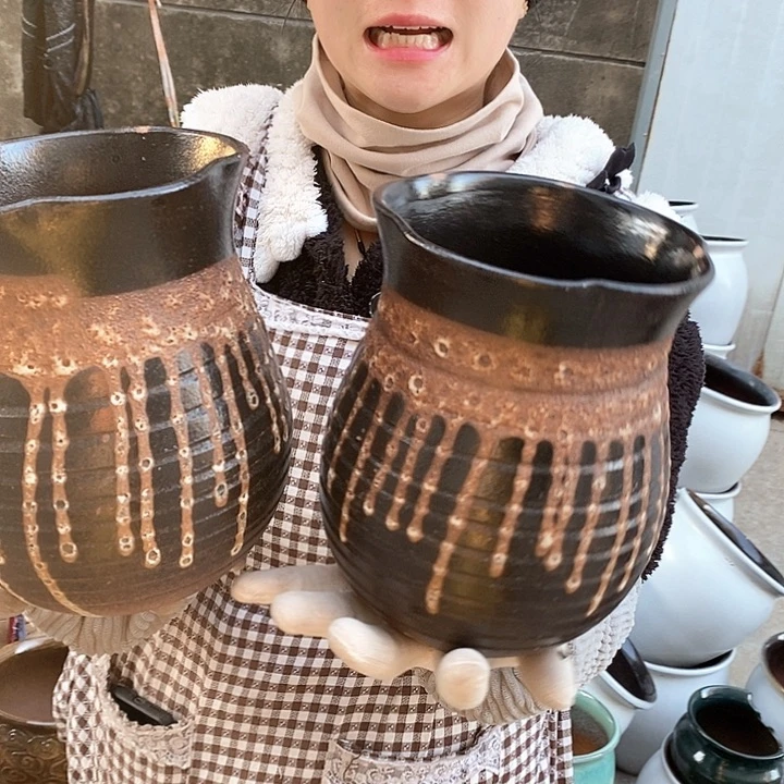 紫砂花盆瑕疵口15高20