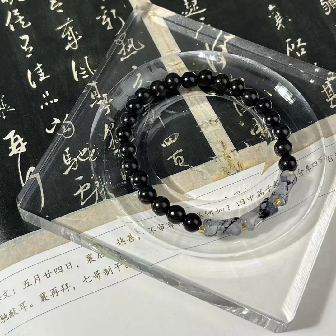 b173黑檀+竹节单圈
