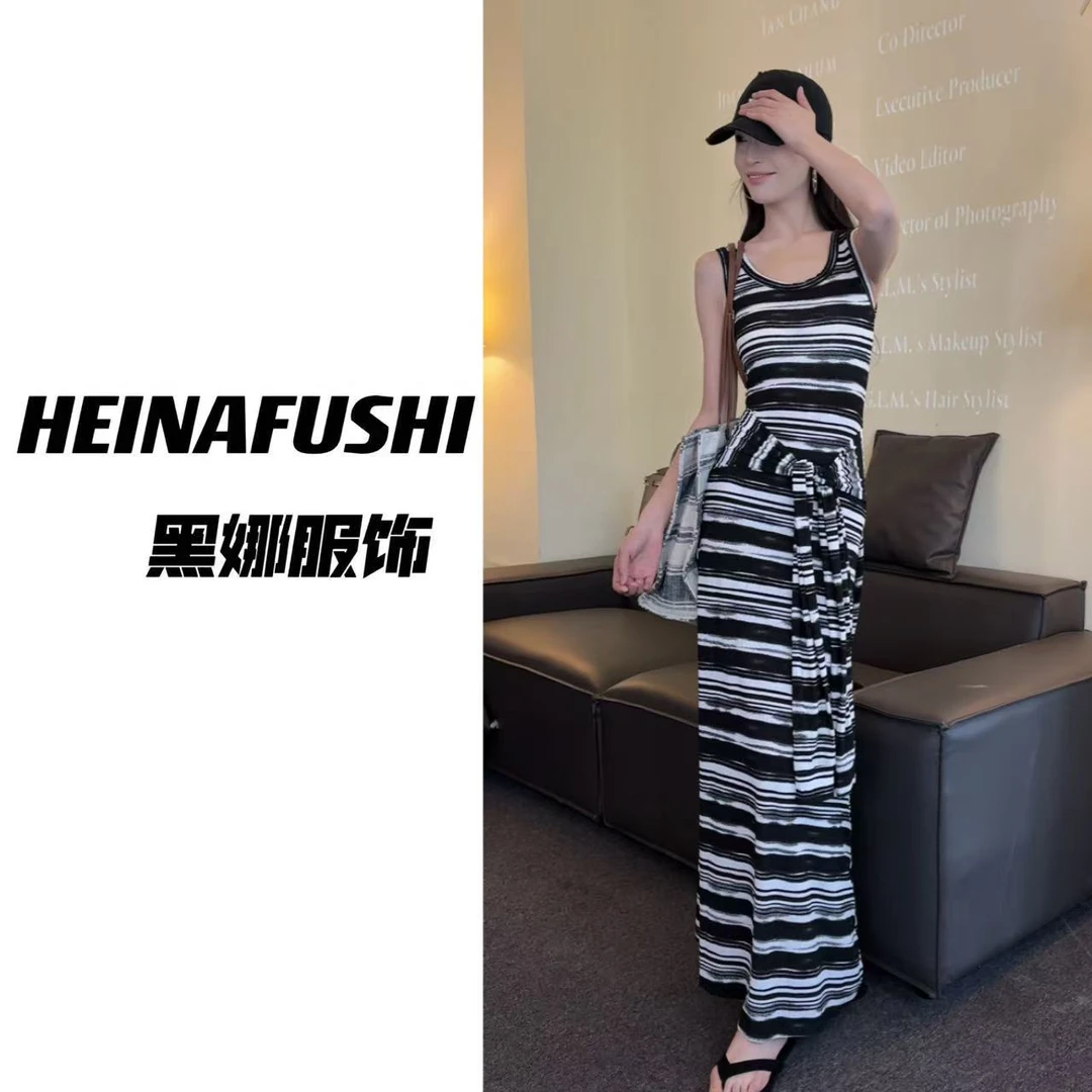 【清仓】慵懒条纹裙1137