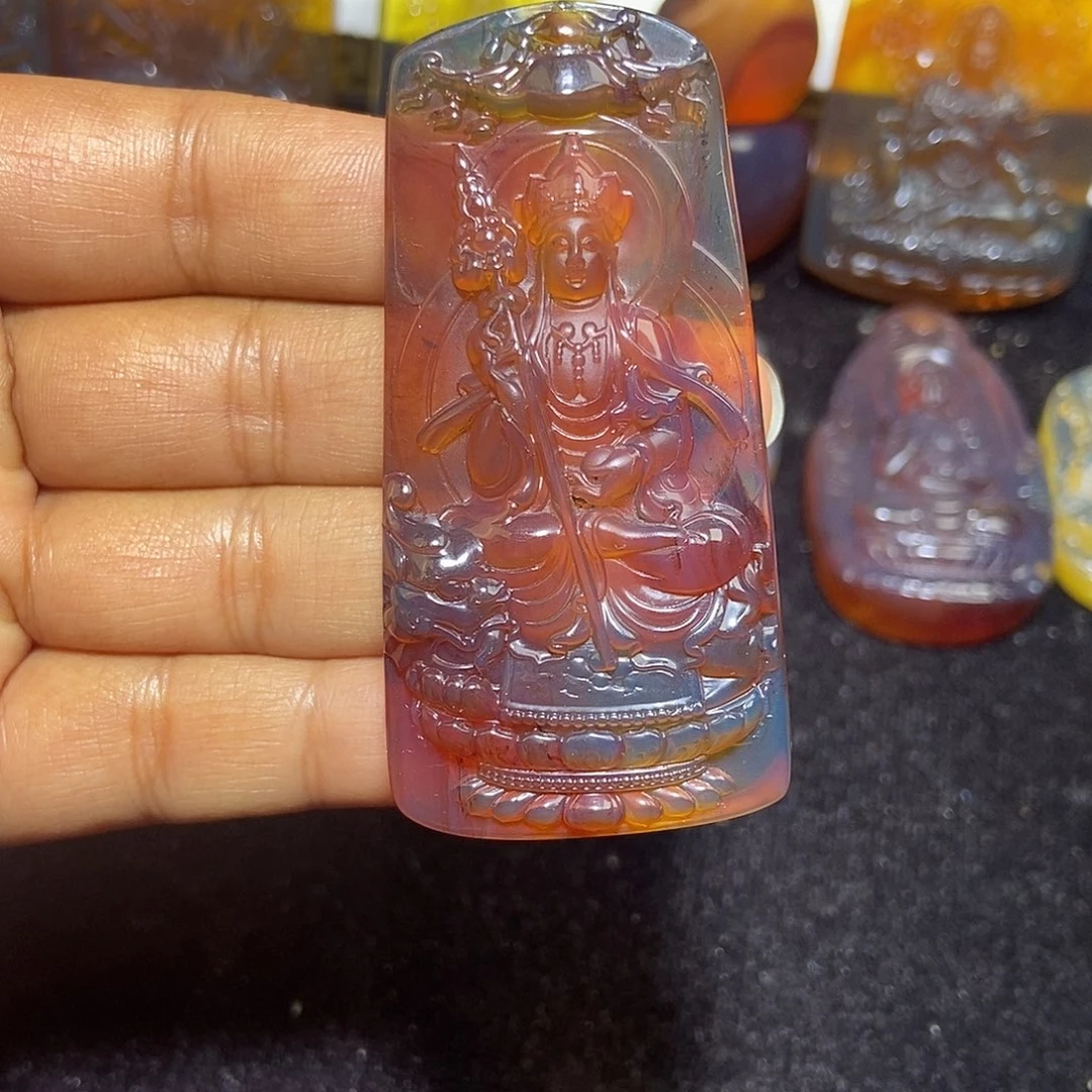 琥珀未镶嵌颈饰缅甸天然琥珀吊坠