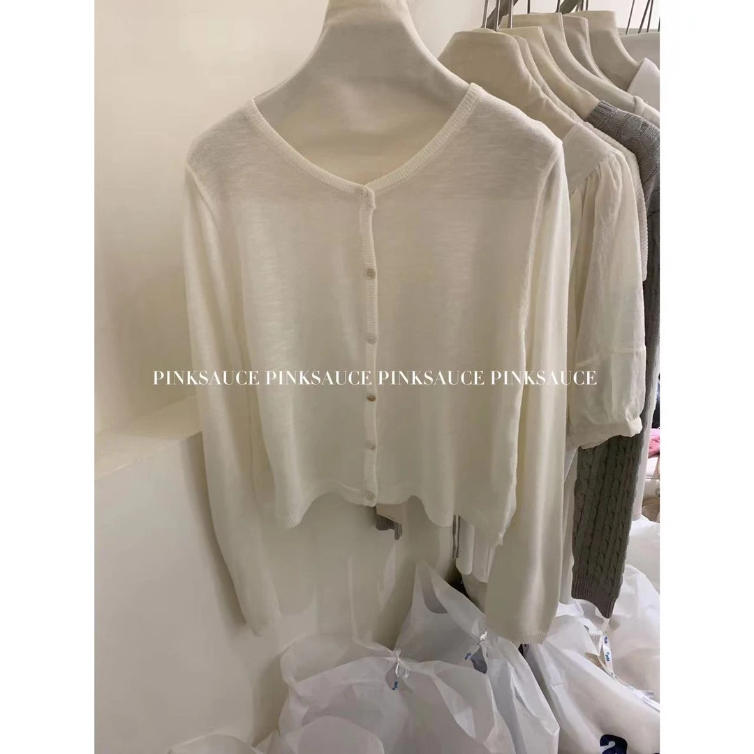 【杏桃微醺】简单而又温柔的小开衫～慵懒随意真的很好搭配！