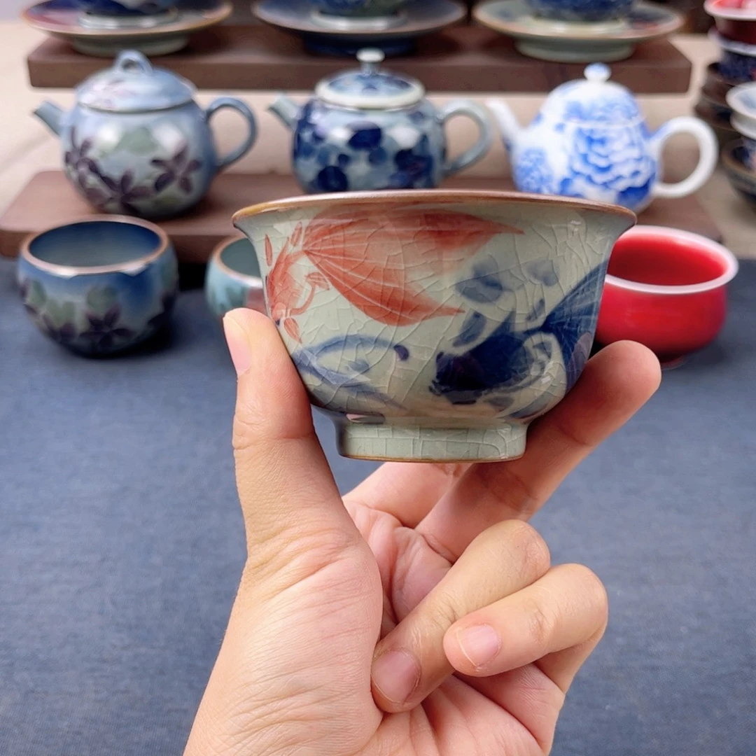 杯景德镇手绘手工茶具