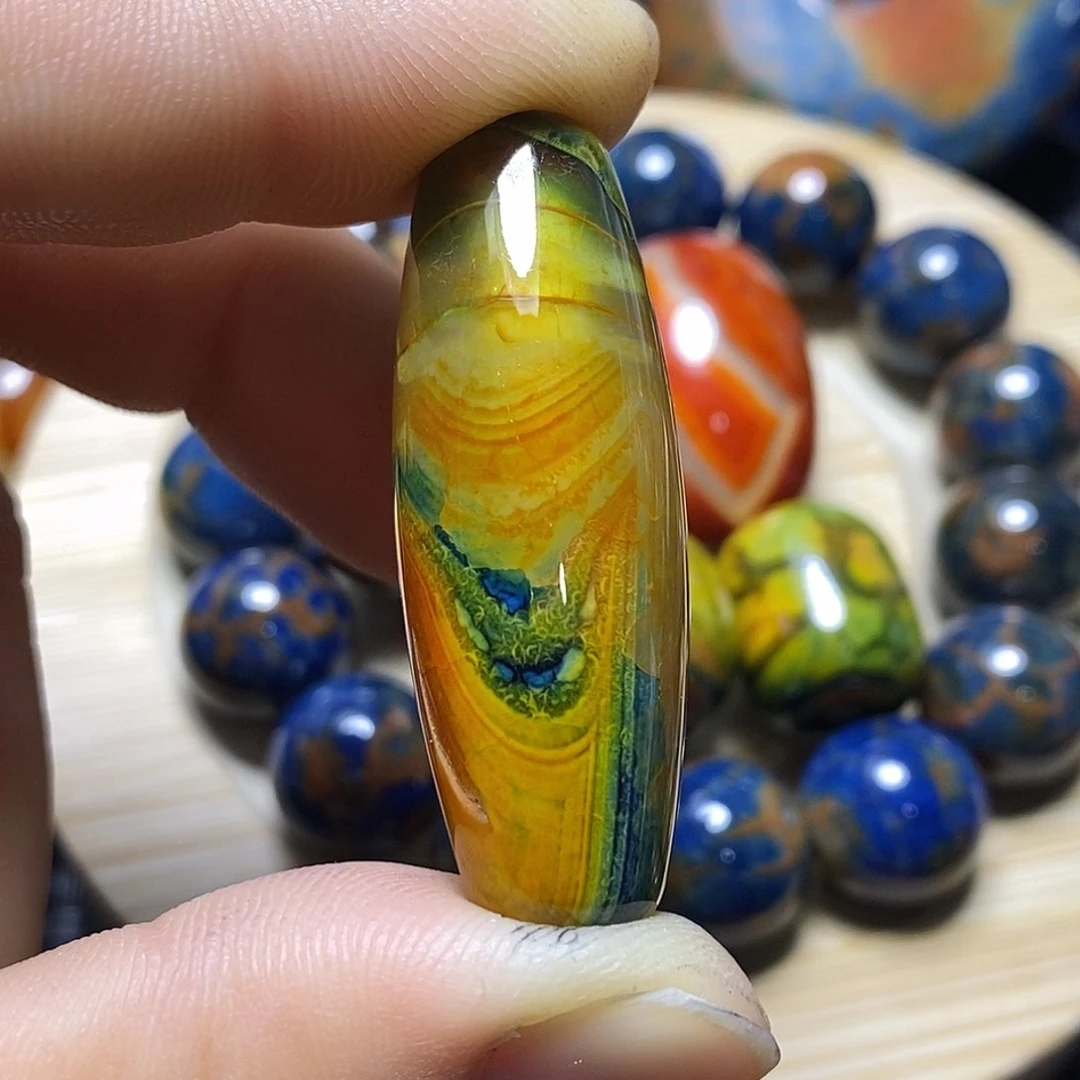 原***光玛瑙/玉髓未镶嵌颈饰