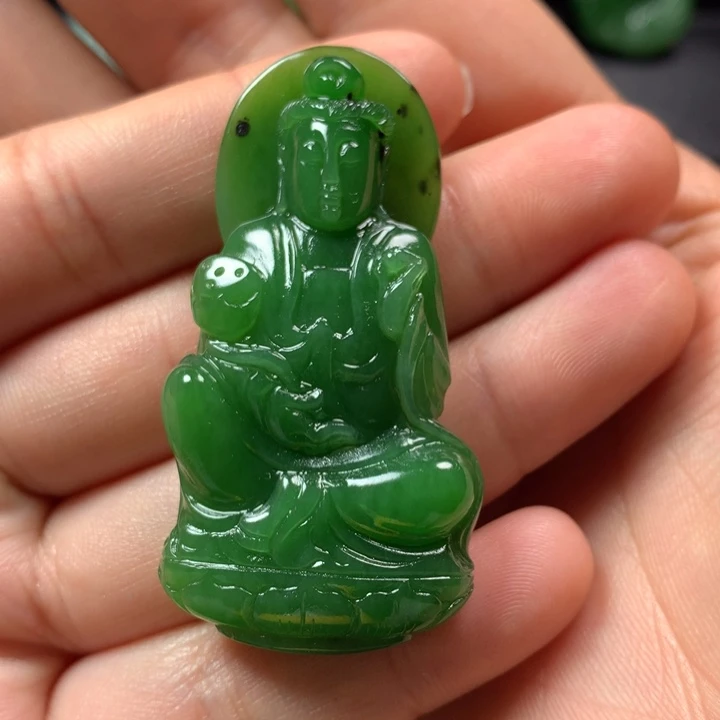 ༺***༻和田玉未镶嵌颈饰