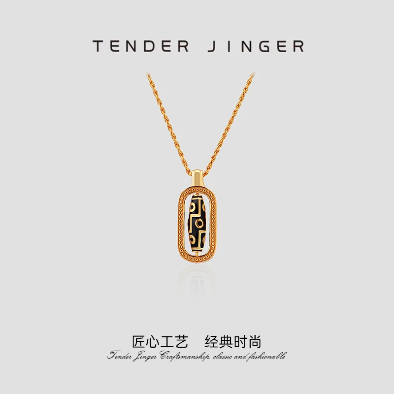 Tender Jinger 坠链均925银 25新款古法镂空花丝六眼银项链精致