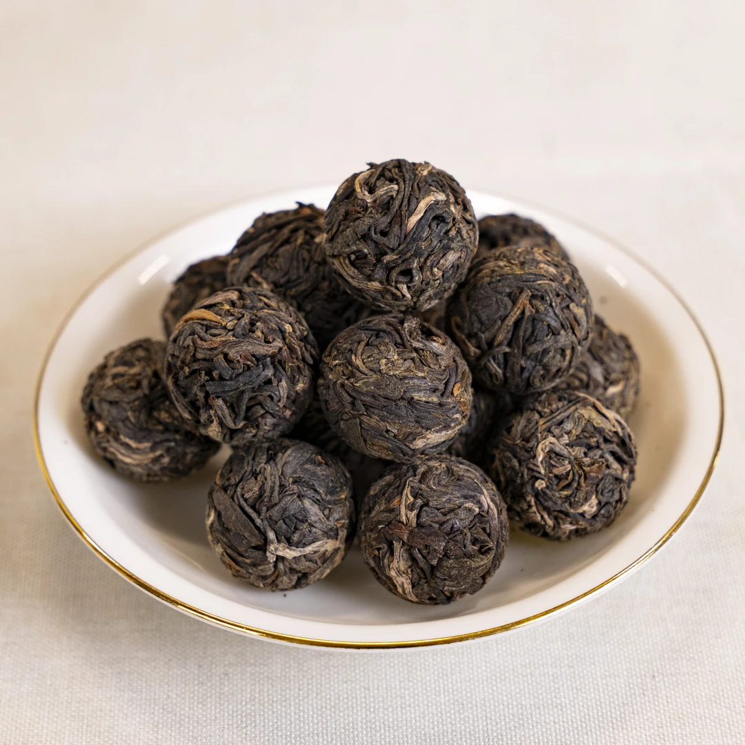 2022年核一高杆古树普洱茶生茶龙珠1000克