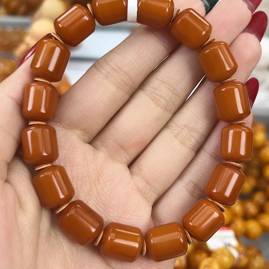琥珀颈饰未镶嵌蜜蜡