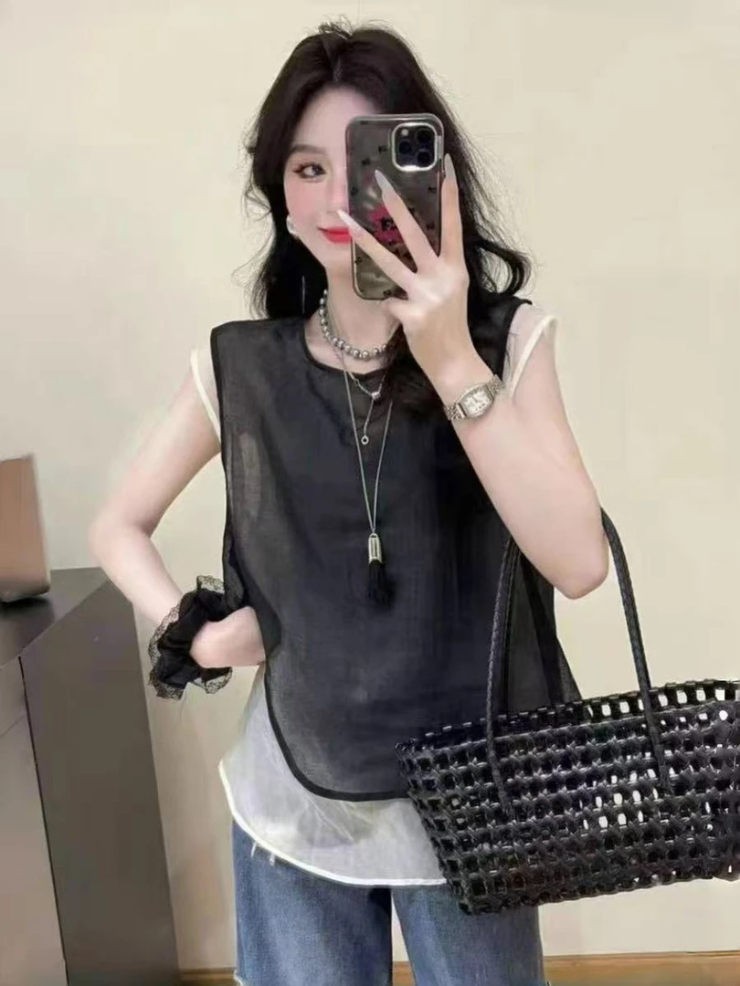 638 B 韩版洋气长袖女2025夏季舒适上衣