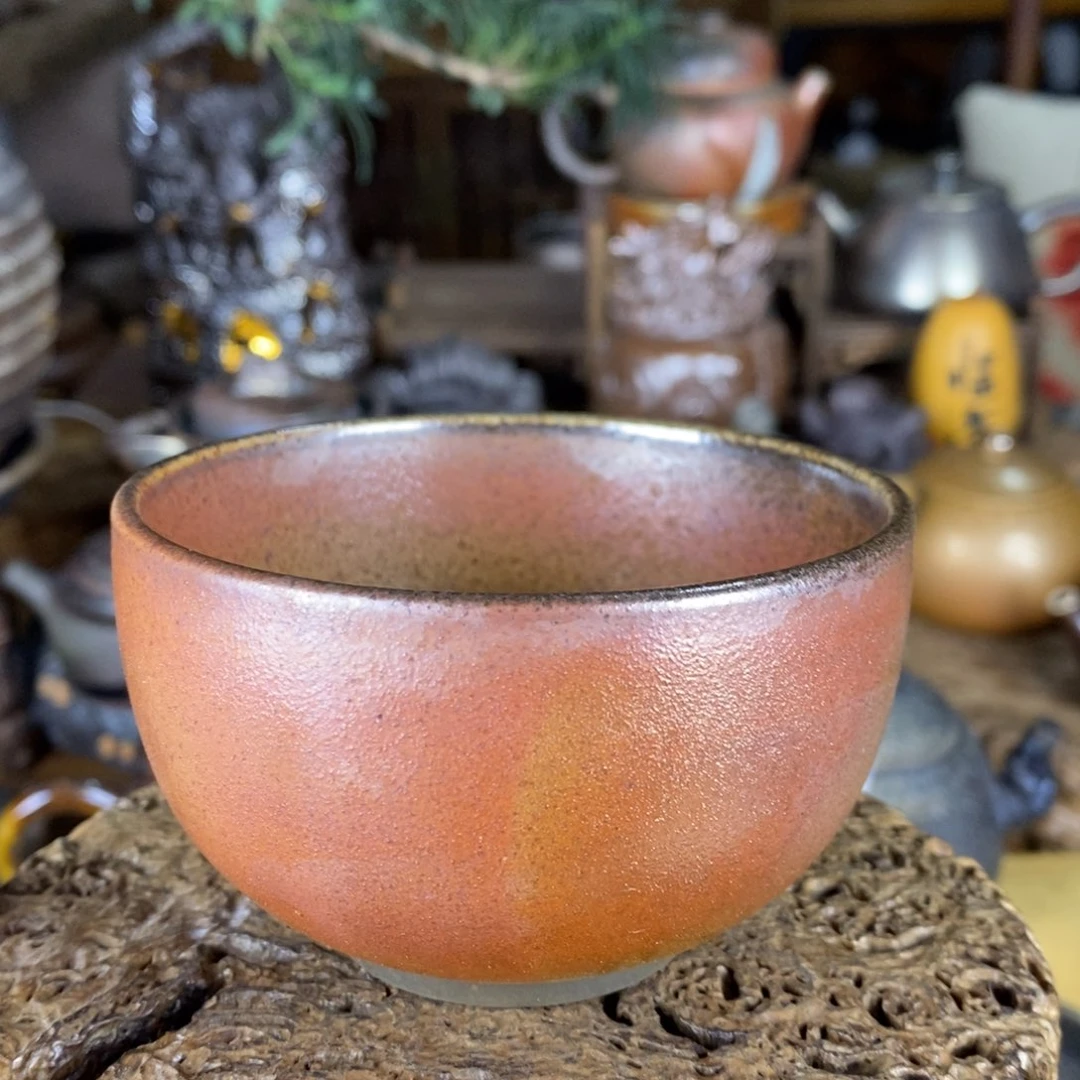 雨***后建水紫陶柴烧茶器，0013