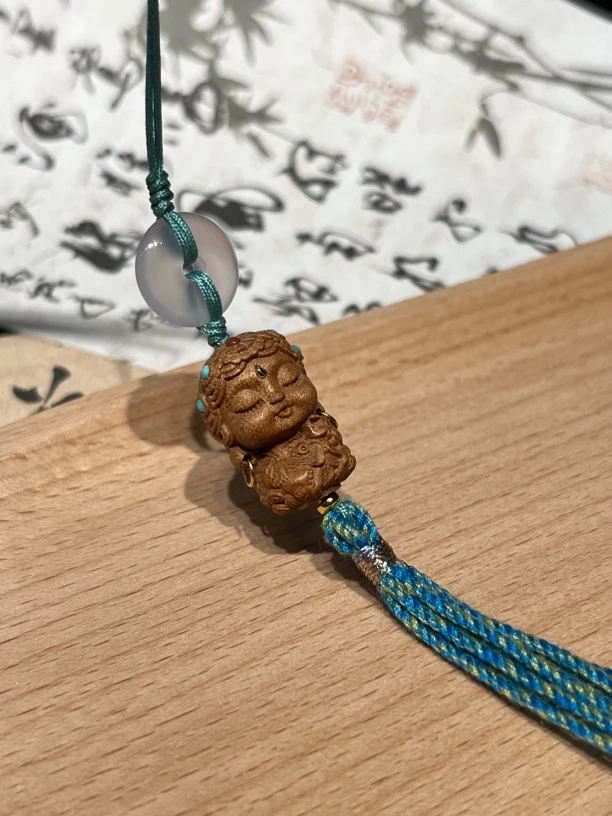 印度正区老山檀香 度母车挂手机挂