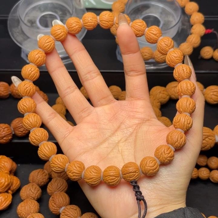 桃核手串頋***。1.3尺寸聚宝盆手持（21号链接）