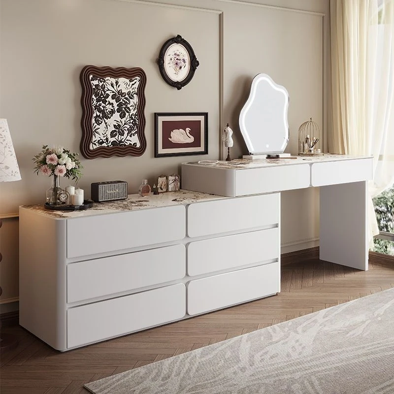 【国补链接】梳妆台全实木烤漆斗柜化妆桌一体梳妆台