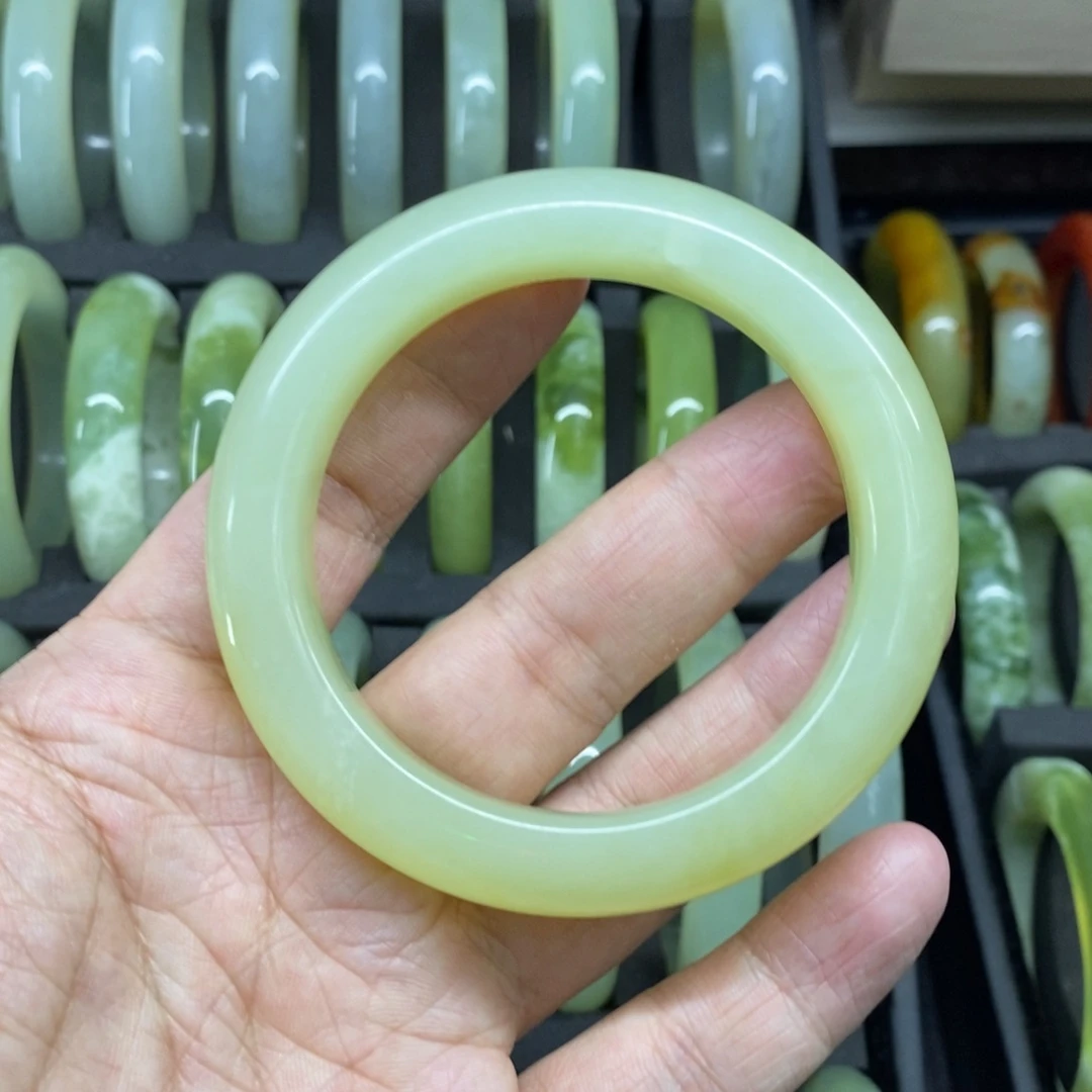 岫玉未镶嵌手镯58.4