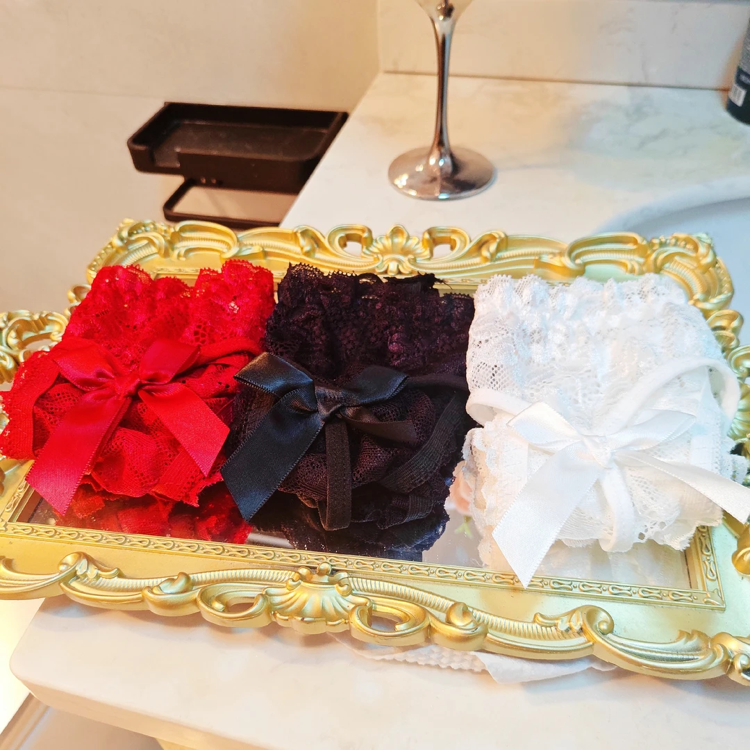 2025新品老公的爱蕾丝性感内裤低腰三角裤火辣纯欲无痕棉裆