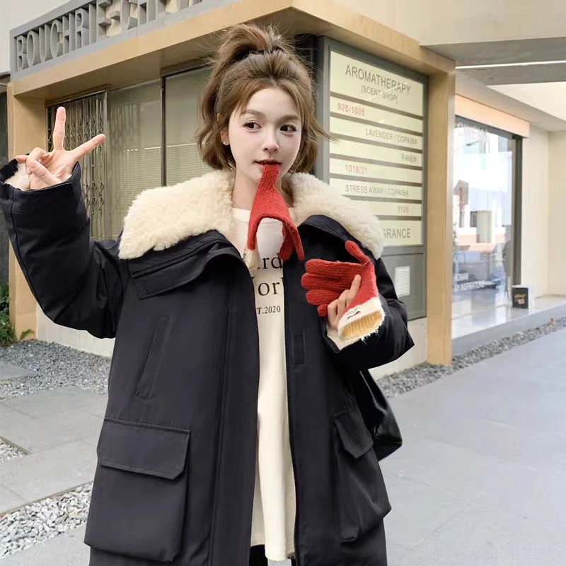 衣长70    274-1【极轻至简】大毛领派克加厚外套