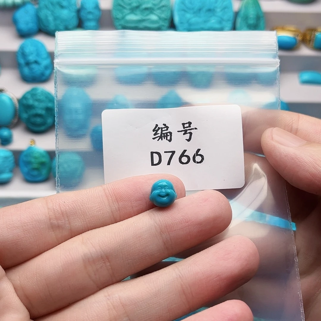 绿松石未镶嵌天然原矿雕刻绿松石