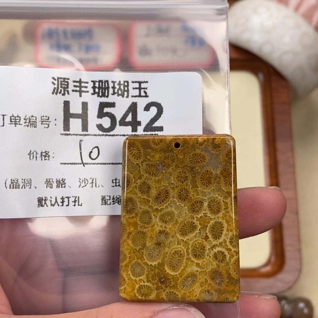 硅化玉颈饰未镶嵌大*菇
