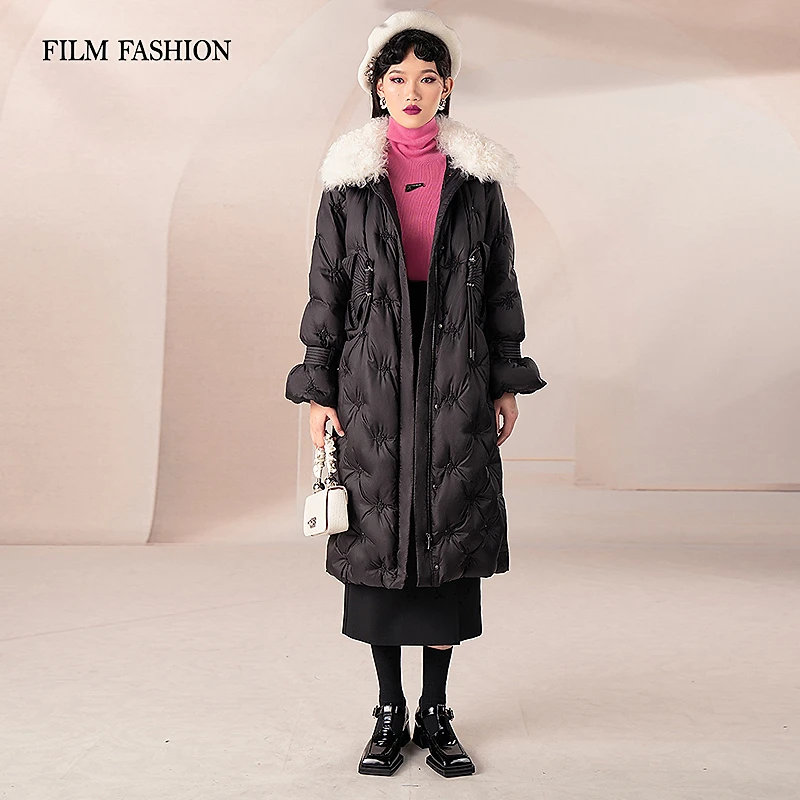 一电影一时装新款中长羽绒服外套气质休闲时尚显瘦百搭FECI141574