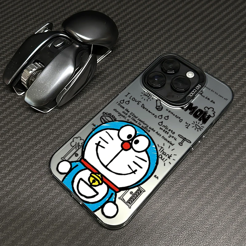 哆啦A梦适用苹果16手机壳15套iphone14promax磨砂13网红12/11防摔