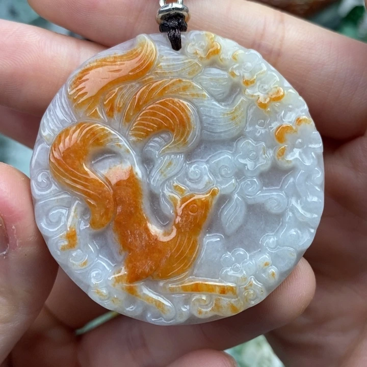 颈饰未镶嵌翡翠吊坠