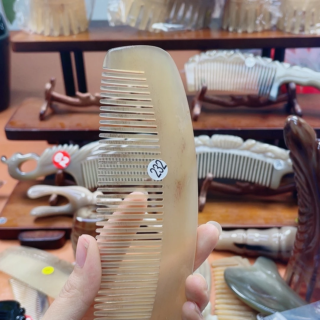 纯手工制作牛角梳232