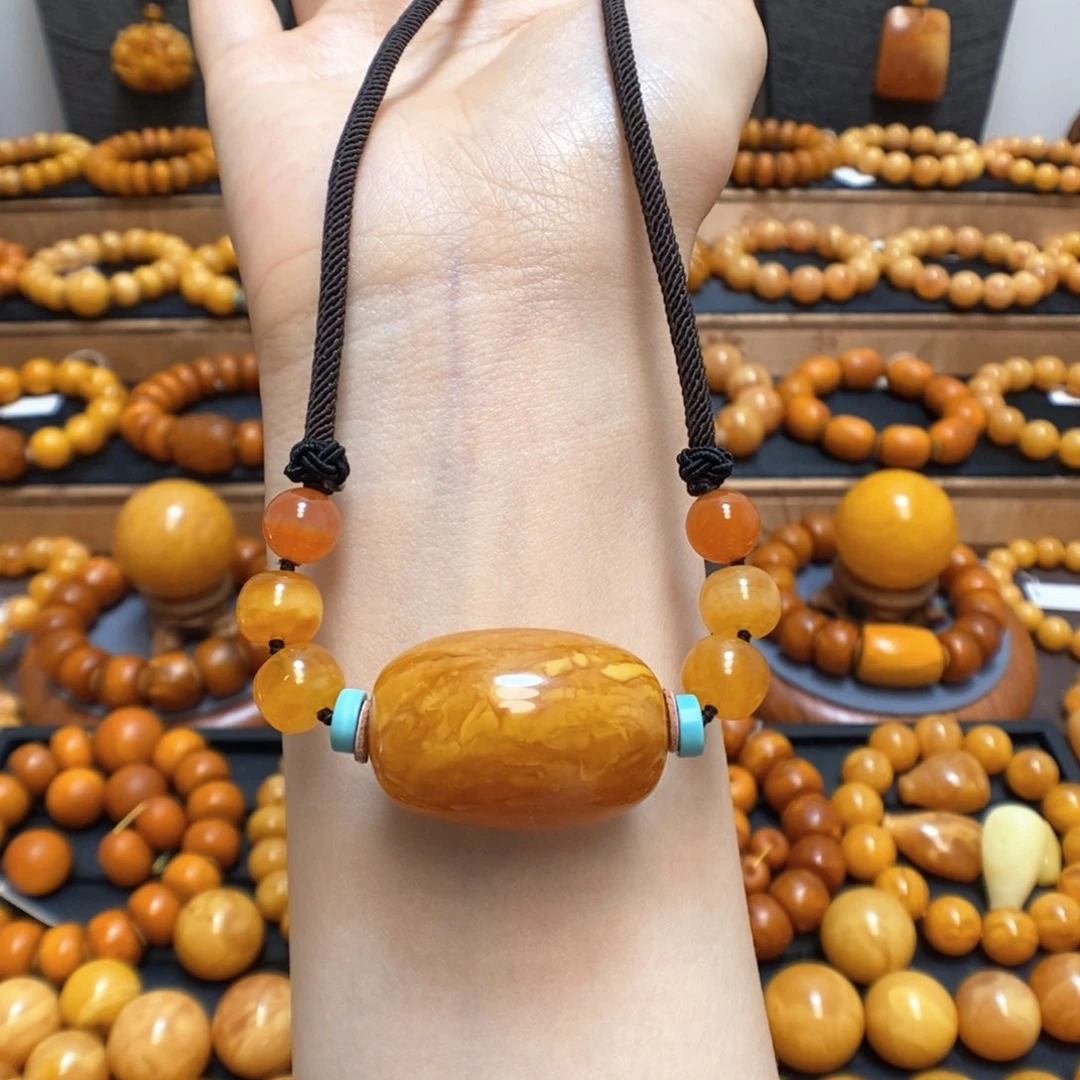 未镶嵌颈饰蜜蜡蜜蜡