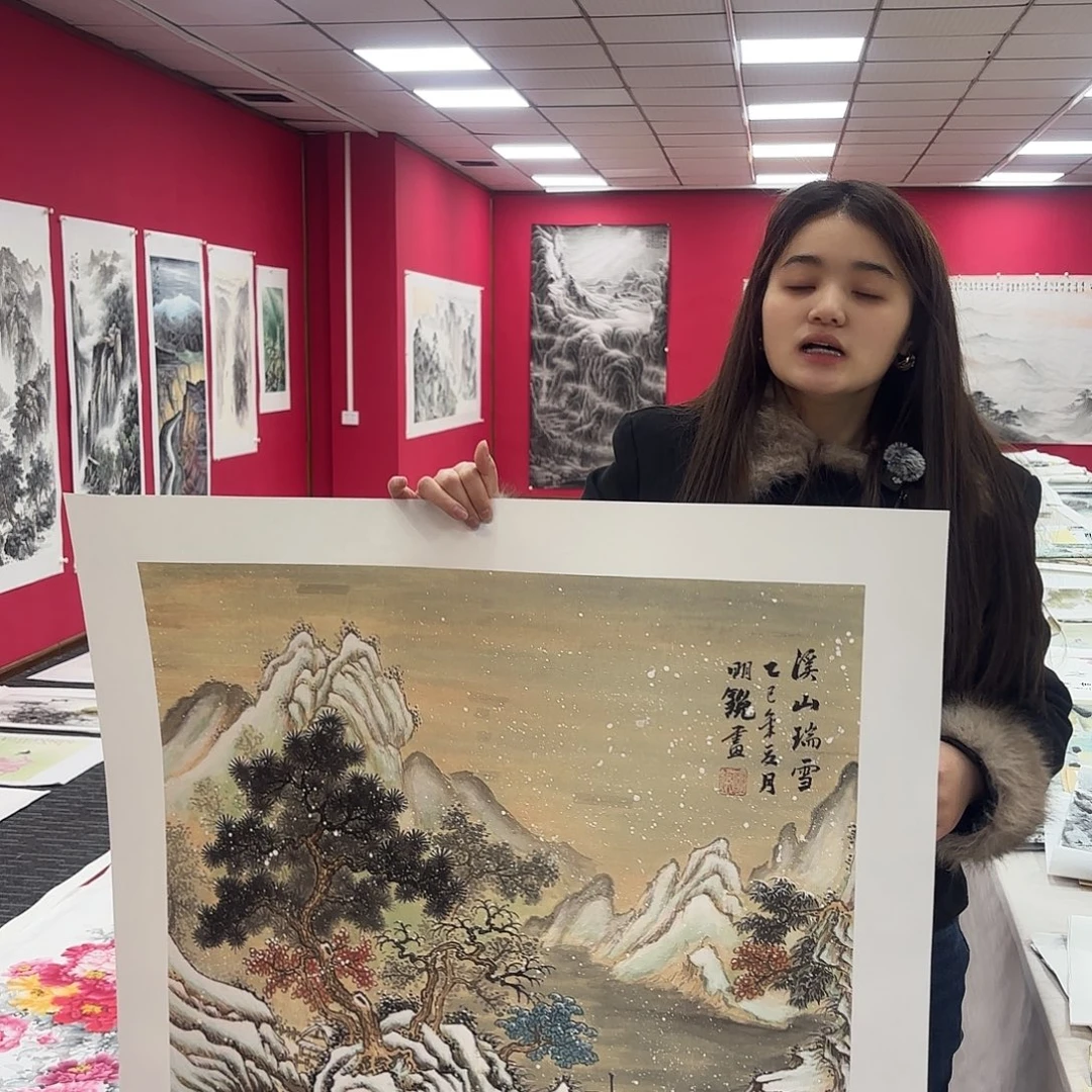 国画国画纯手工作品