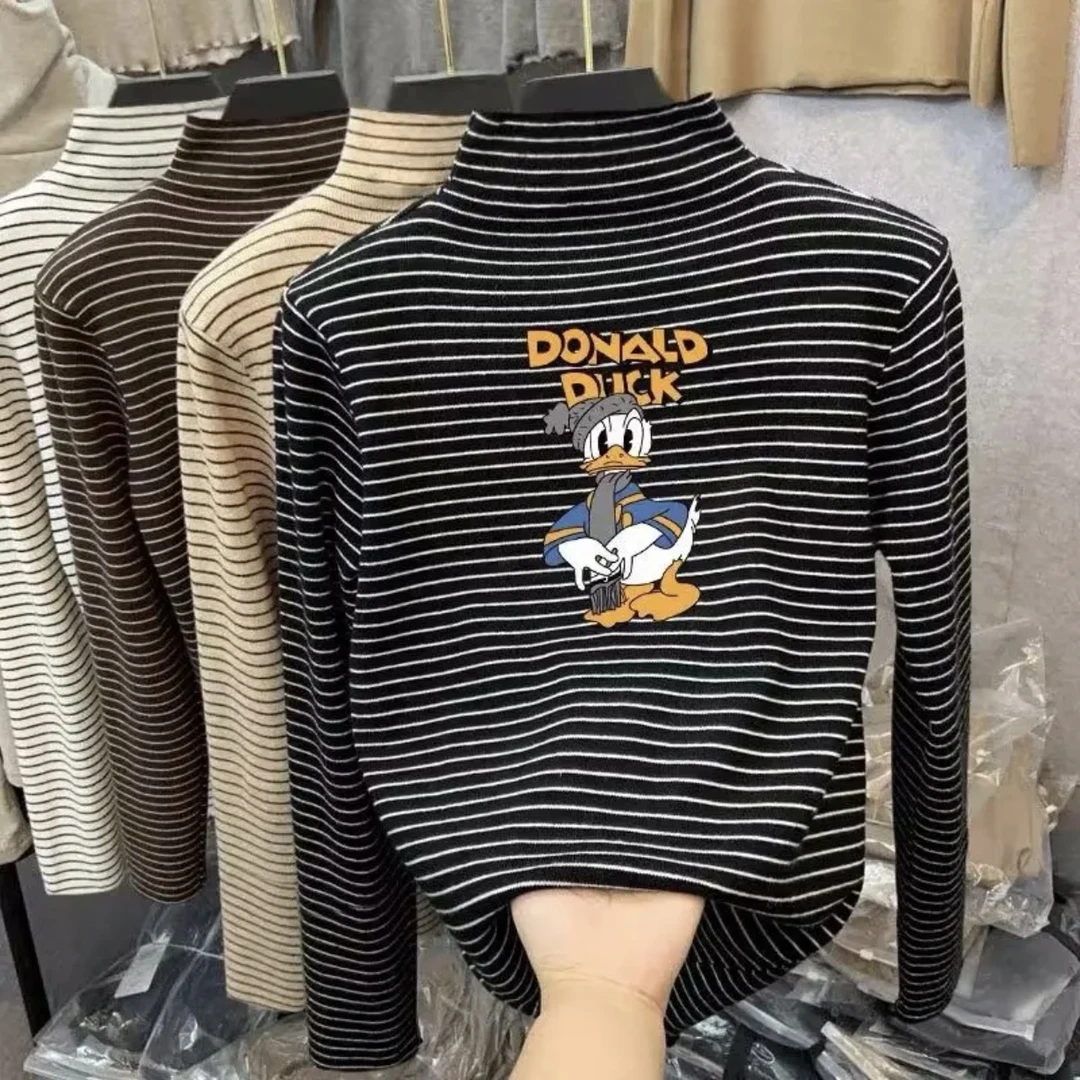 2025儿童德绒打底衫秋冬男女中大儿童半高领保暖内搭长袖T恤洋气