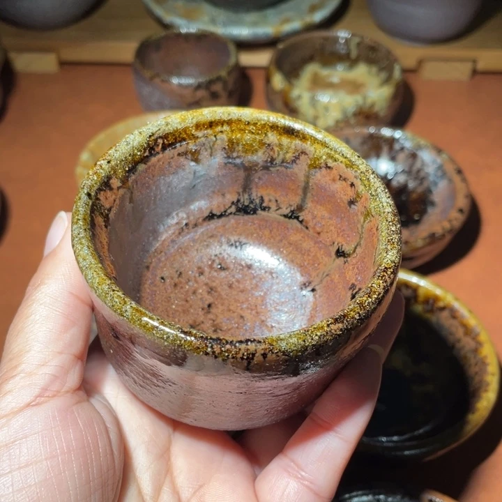 用***8茶盏柴烧自然落灰烧