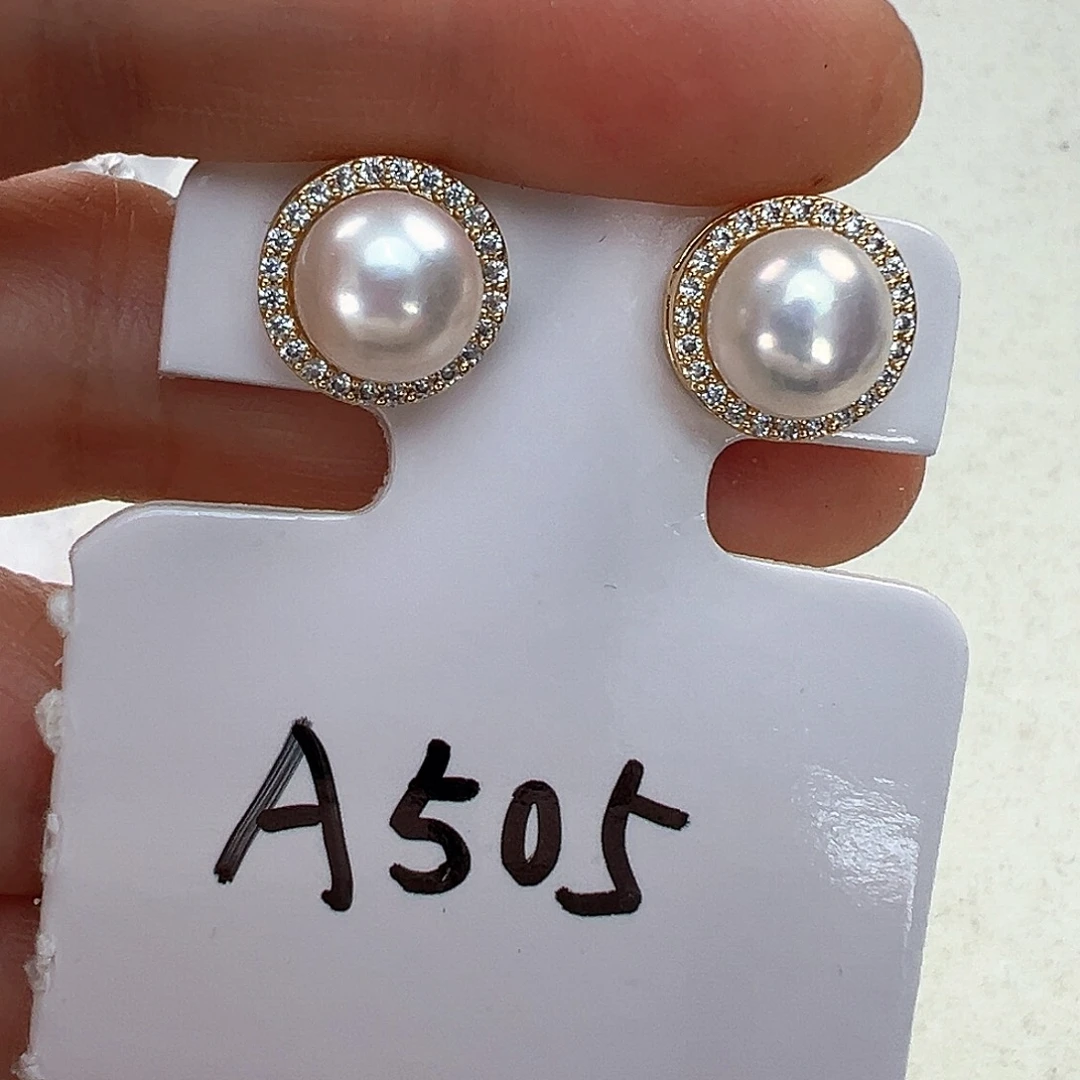 淡水珍珠耳饰未镶嵌