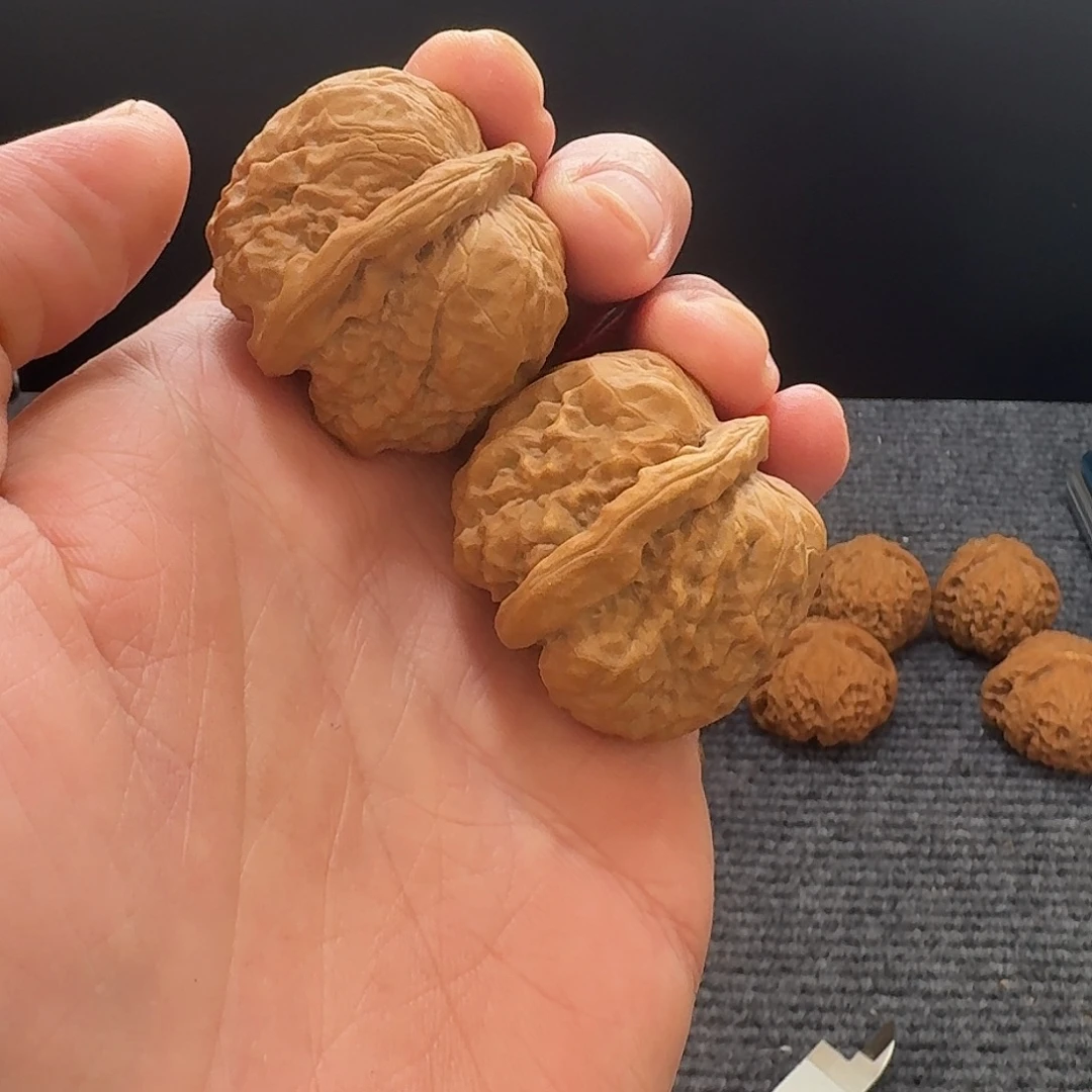 文玩核桃把件蛤蟆练手40尺