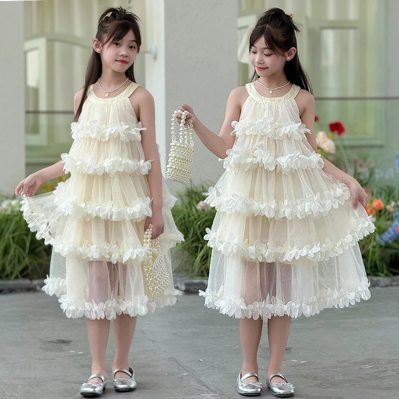 女童连衣裙2025新款夏装儿童洋气时髦超好看公主裙夏季小女孩裙子