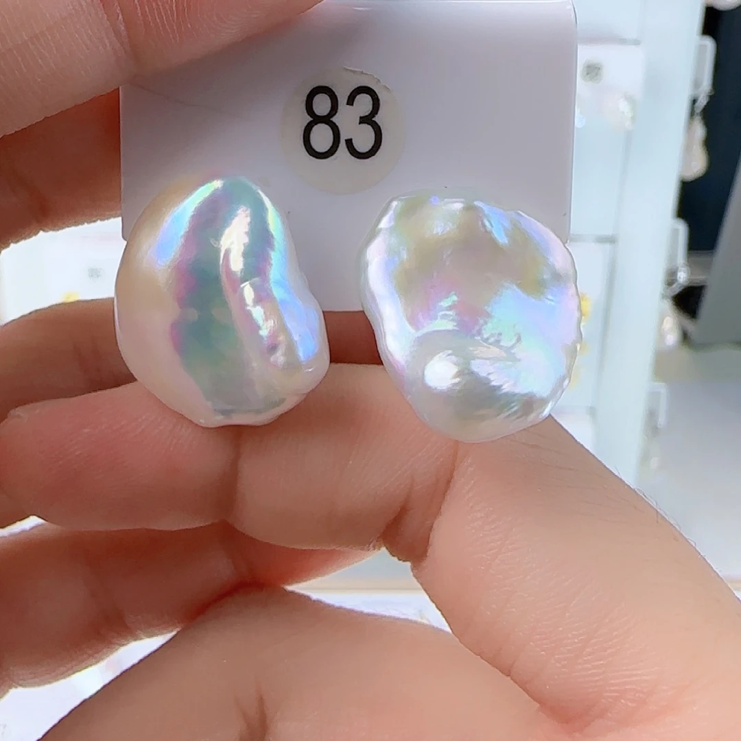 未镶嵌淡水珍珠耳饰思*