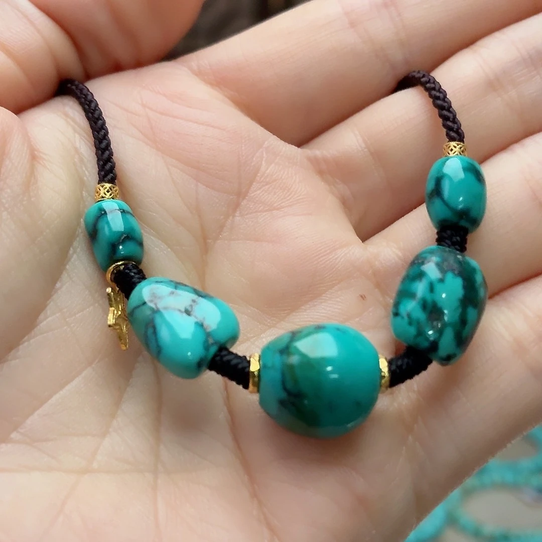 18K金镶嵌绿松石珠宝奇石