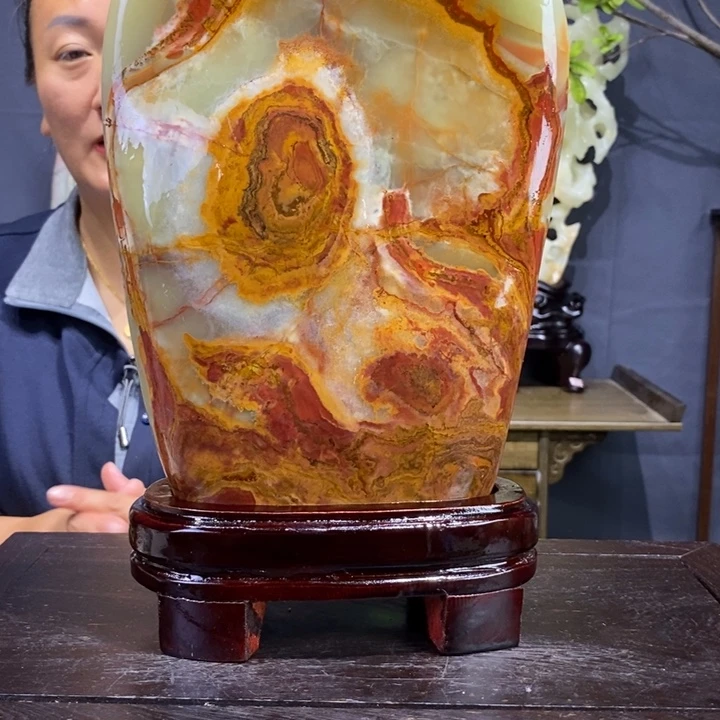 石材伊朗古青石摆件