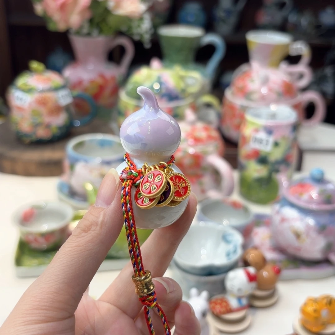 景德镇手绘高温釉下彩陶瓷茶具