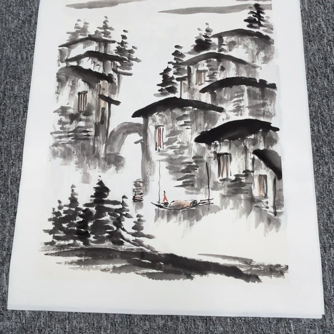 国画绘画作品多次参加68.45