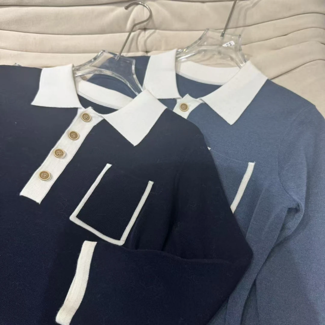 POLO领翻领针织毛针织衫时尚休闲百搭 N8ZY903