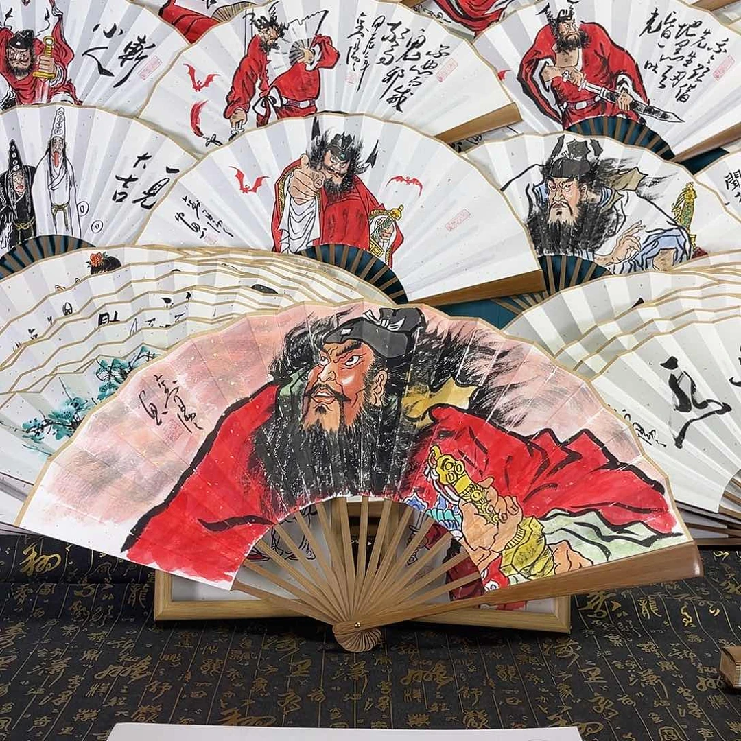 扇子侯*三手绘折扇一把