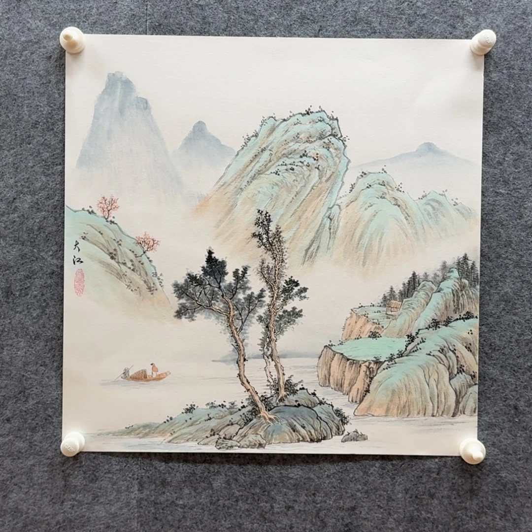 国画50卡纸作品山水