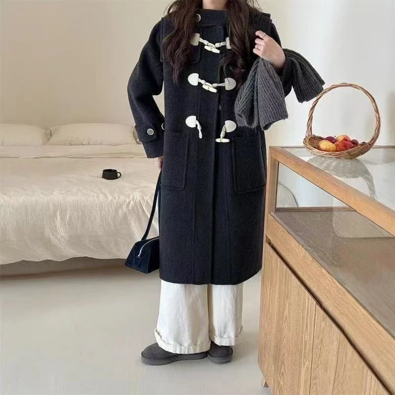 270号黑色白色长款大衣限量款高级质感分尺码