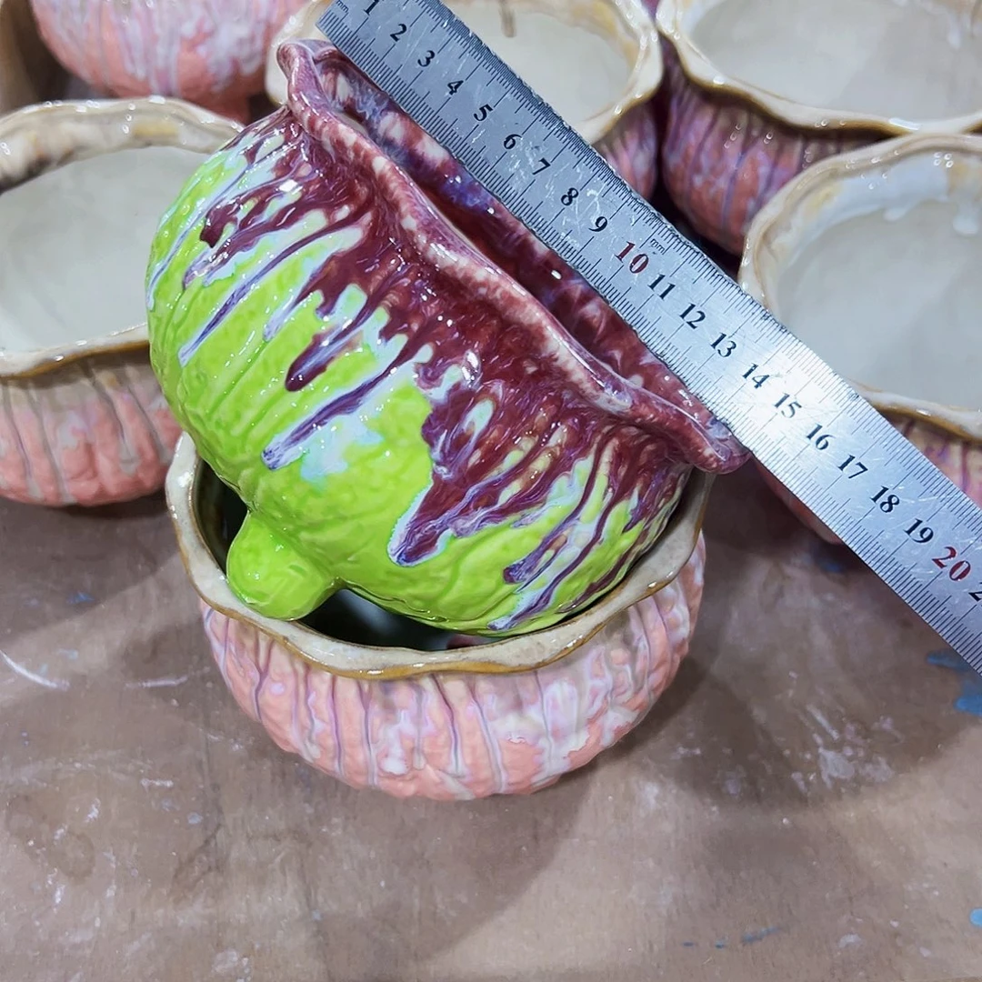 有孔外贸尾单陶瓷花盆凑单10米包邮