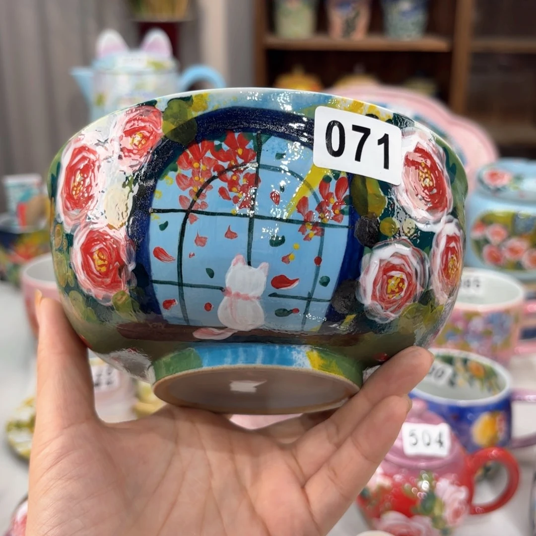 景德镇手绘高温釉下彩陶瓷茶具